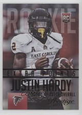 2015 Panini Prestige Rookie Extra Points Black 1/10 Justin Hardy #254 4f5