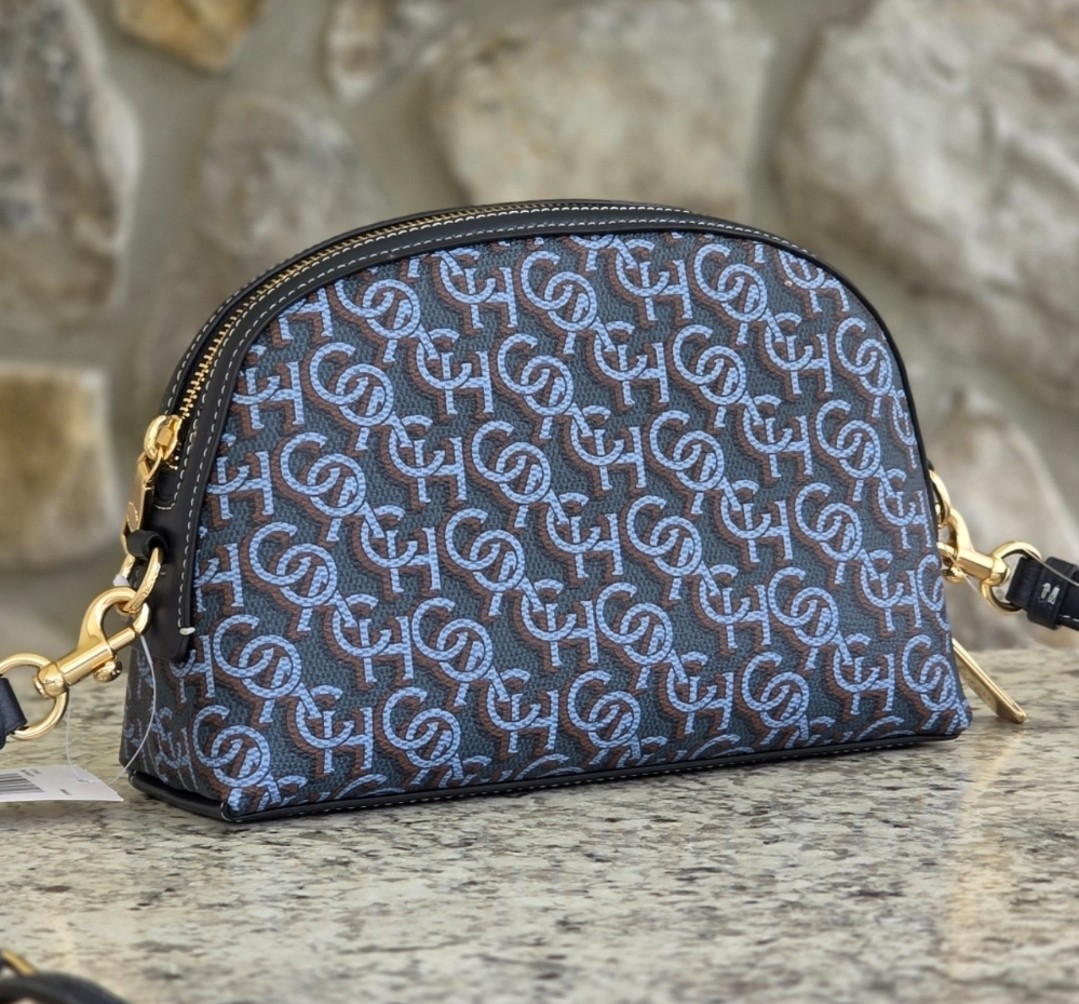 Coach Madi Monogram Dome Crossbody Bag in Blue