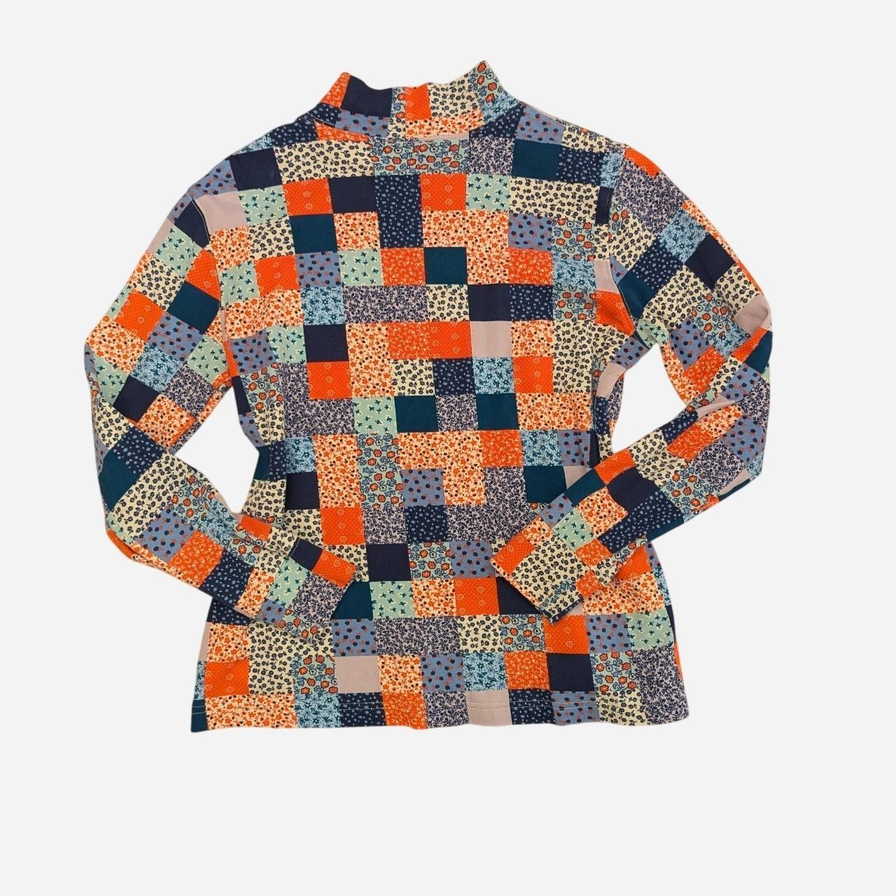 Vintage 90s Patchwork Style Boho Cottagecore  Fai… - image 2