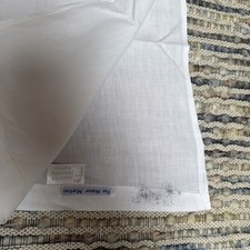 Vintage Irish Linen Hem Stitch Flat Sheet King Size 262cm wide x 304cm long #12