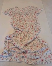 NEW Aria Size Small Classic Floral Modest Short Sleeve Long Nightgown MSRP 58