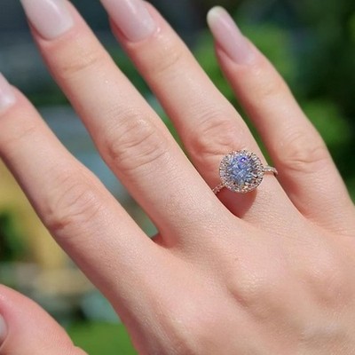 Verlobungsring 18 Karat Gelbgold Diamant Rundschliff 2,60 kt IGI Lab Grown E ...