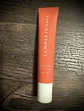 Summer Fridays-Lip Butter Balm Hydration Shine-Poppy- 0.5oz / 15g - New