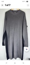 Liz Claiborne Gray Black Sweater Dress Long Sleeve Size Women XXL New With Tags