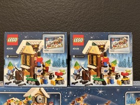 NEW and Sealed LEGO Santa's Workshop 10245 and 2 sets of LEGO Toy Workshop 40106