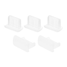 Silicone Mini USB Anti-Dust Stopper Cap Cover Transparent 5pcs