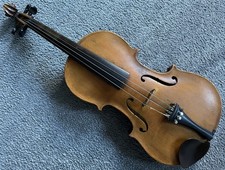 Violin Continental Unmarked Vintage Full Size 4/4 String Music Instrument