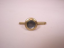 SINGLE 1 3/8" Gray MOP Round Vintage Formal Tuxedo Prom Groom Shirt Stud c1008