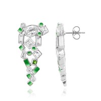 Cavill Ohrringe Damen Sterlingsilber Zirkon Tropfen 4,10Ct Echtschmuck