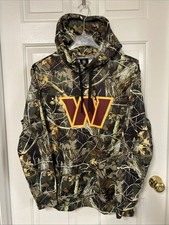 Washington Commanders NFL Team Apparel Camo Pullover Hoodie Sweatshirt Men M NWT