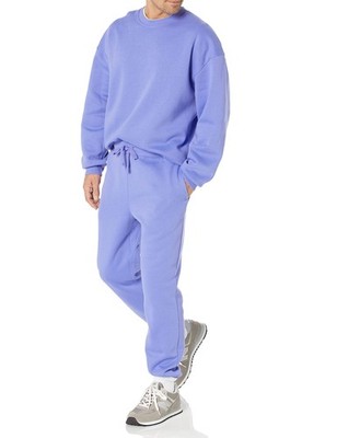 Herren Sweatshirt Lila Blau M Rundhalsausschnitt Übergröße Amazon Essentials