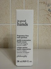 PHILOSOPHY IN GOOD HANDS New In Box MULTI RESTORATIVE HAND CREAM 0.9 OZ