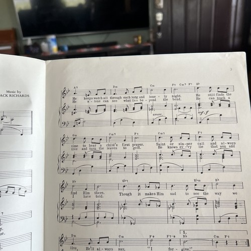 HE Sheet Music : Lyric By Richard Mullen Music By Jack Richards - Picture 7 of 8