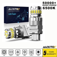 Auxito 3157 4157 Led 3156 Reverse Turn Brake Signal Tail Light Bulb 6500k White