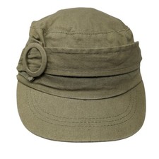 Unbranded Cadet Army Cap Green One Size Stretchable Lightweight Lined Paisley