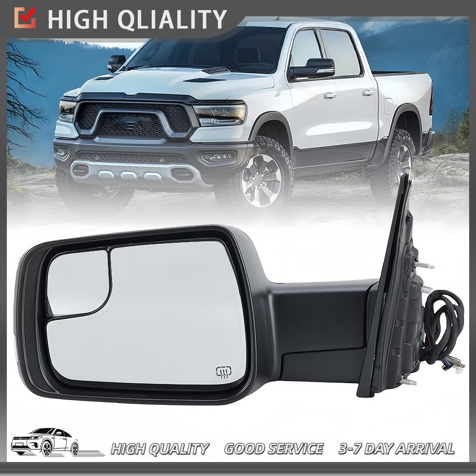 10-Pins Left Side Power Mirror Textured For 2019-2024 Ram 1500 68462769AB thumbnail 13