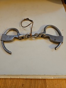 Old Tower Double Lock Handcuffs With Key