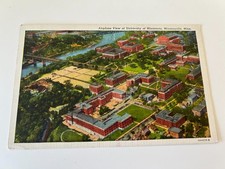 Airplane View of University of Minnesota Minneapolis Minnesota MN Postcard