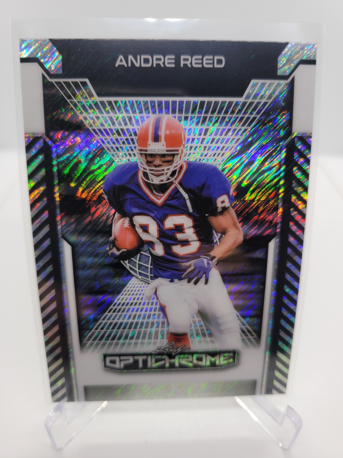 Andre Reed 2025 Leaf Optichrome #A-AR3 Aquatic Autographs - Prismatic ...
