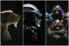 TMNT SHREDDER SPLINTER by Dennis Baptiste like mondo matt ryan tobin