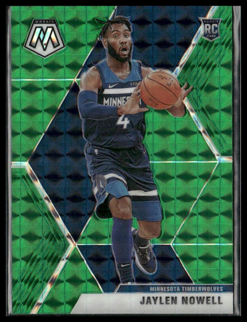 2019-20 Panini Mosaic #212 Jaylen Nowell Green Prizm
