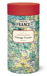 Cavallini & Co. Map of France Vintage Style 1000 Piece Puzzle
