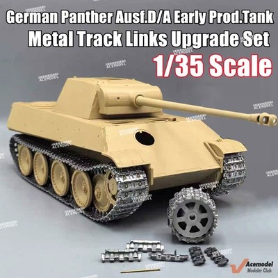 1/35 German Panther Ausf.D/A Early Prod.Tank Metal Track Link w/Pins Upgrade Set
