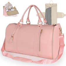 Garment Duffle Bags for Travel, Convertible Carry On Garment Bag with Shoe Po...