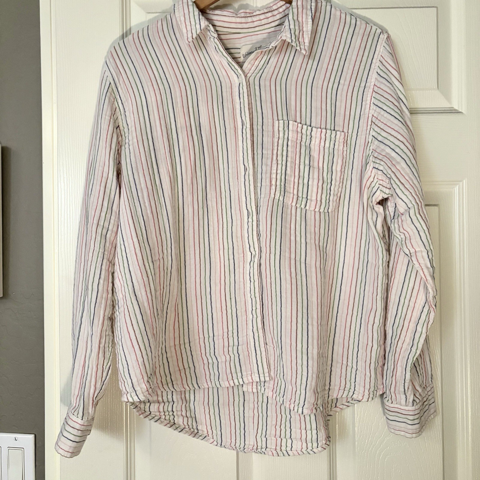 UNIVERSAL THREAD Striped Button Down Shirt Size L… - image 1