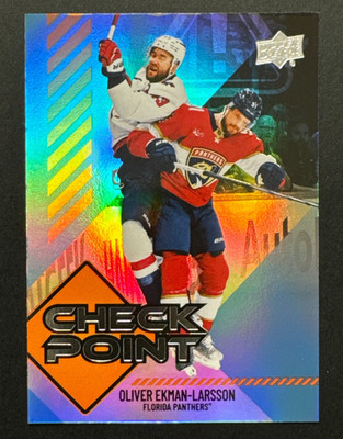 2024-25 UD Series 1 Oliver Ekman-Larsson Check Point #CP-22 Florida Panthers