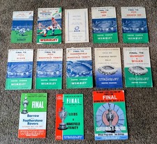 35 x Rugby League Challenge Cup Official Programmes Various Dates See Photos