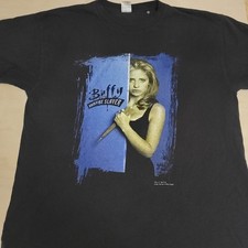 Vintage 1998 Buffy The Vampire Slayer Angel Blue Grape Fox TV Promo XL anni 90 