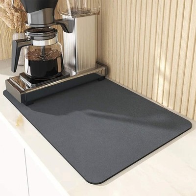 Super Absorbent Large Kitchen Absorbent Mat Antiskid Draining Coffee Dish Drying