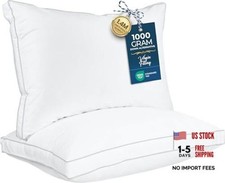 Queen Size Down Alternative Bed Pillows - Whi...