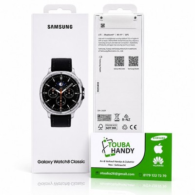 Samsung Galaxy Watch8 Classic 46 mm LTE   schwarzes Armband   Neu & OVP