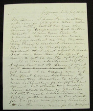 JEFFERSON CITY  MISSOURIANS  ABOLITIONISTS  BEER & ELECTIONS LETTER 1858