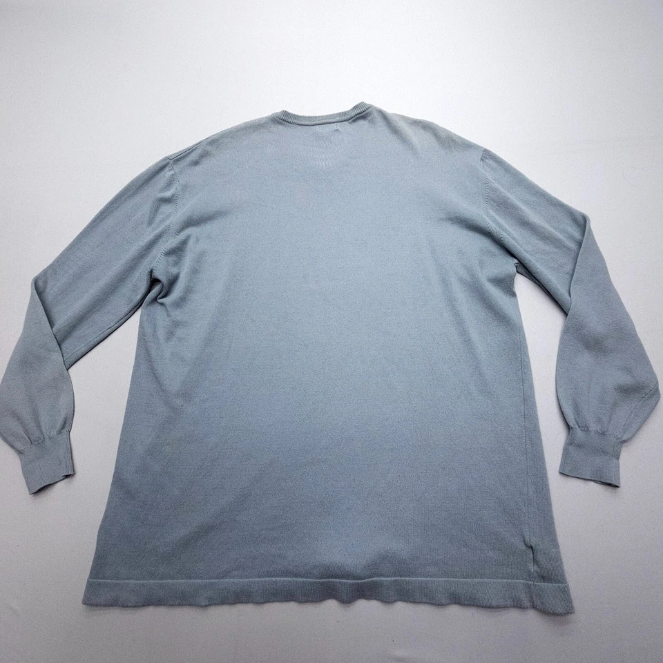 Suéter Pullover North Sails Cuello en V Para Hombre XXL Azul Ajustado 100% Algodón Hecho en Italia Foto 2 de 4