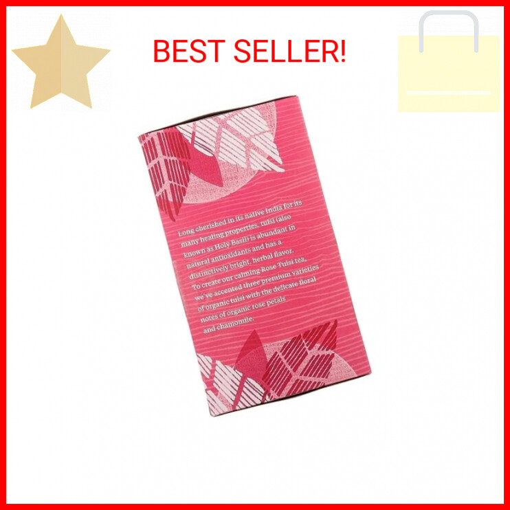 Allegro Tea, Organic Rose Tulsi Tea Bags, 20 ct