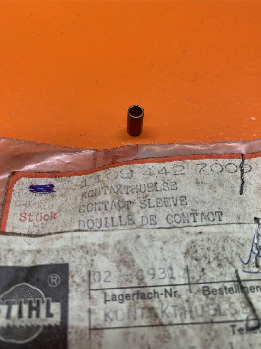 GENUINE STIHL CHAINSAW CONTACT SLEEVE 1108 442 7000 NEW OEM