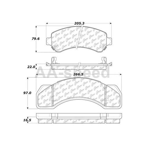 Front Brake Pads and Rotors For Chevrolet C3500HD 2002 2001 2000 1999 1998 1997 - Picture 8 of 11