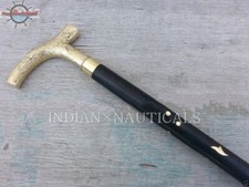 Solid Brass Designer Derby Head Handle Wooden Walking Stick Cane Handmade Style