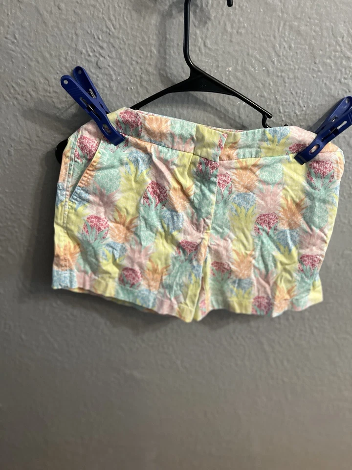 Pantalones Cortos Chinos Cynthia Rowley Mujer Estampado Piña Talla 4 Foto 2 de 4