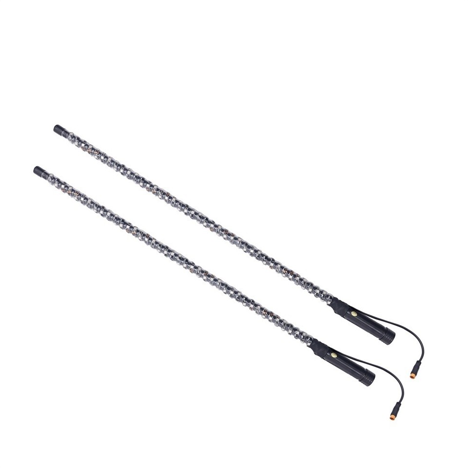 Motorcycle Antenna Flags 3-Foot RGB LED Spiral Light With Flag & Remote For UTV, ATV, RZR, Jeep - 12V DC Whip Antenna - Foto 6