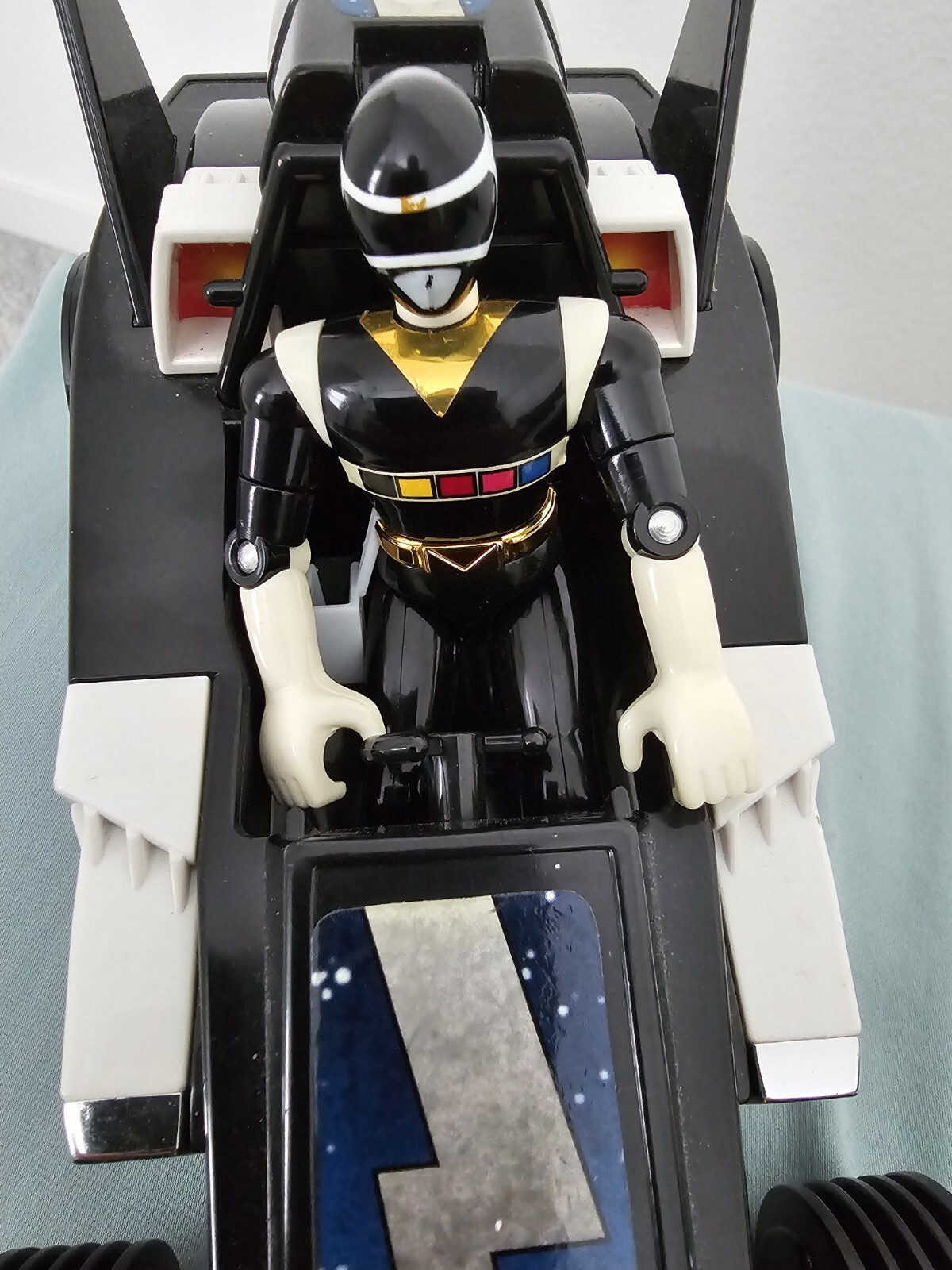 Power Rangers Black Space Rover Car Complete Figure Bandai 1998 Vintage FS