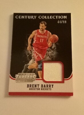 2016-17 Panini Threads Century Collection Jersey SP Brent Barry 44
