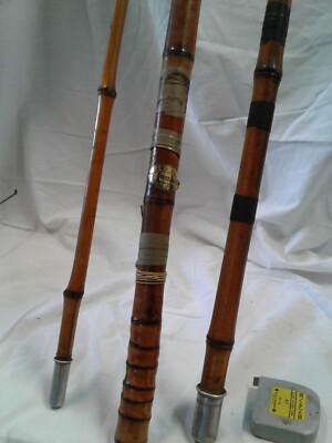 Vintage LEWS POLES ALABAMA/JAPAN 16FT 3PCS cane fishing pole tackle lake  decor C | eBay