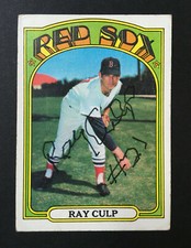 Ray Culp Red Sox signed 1972 Topps baseball card #2 Auto Autograph