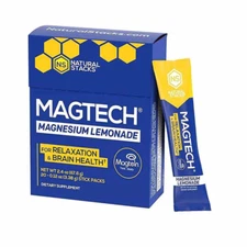 NATURAL STACKS - MAGTECH - Magnesium, Lemonade, 20 Pack, .12 oz (3.38 g) Each