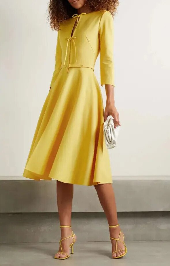 oscar midi dress beige Tali Burl Wood Dresser main image 0
