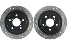 Rear PAIR Stoptech Disc Brake Rotor for 2005-2006 Saab 9-2X (46698)